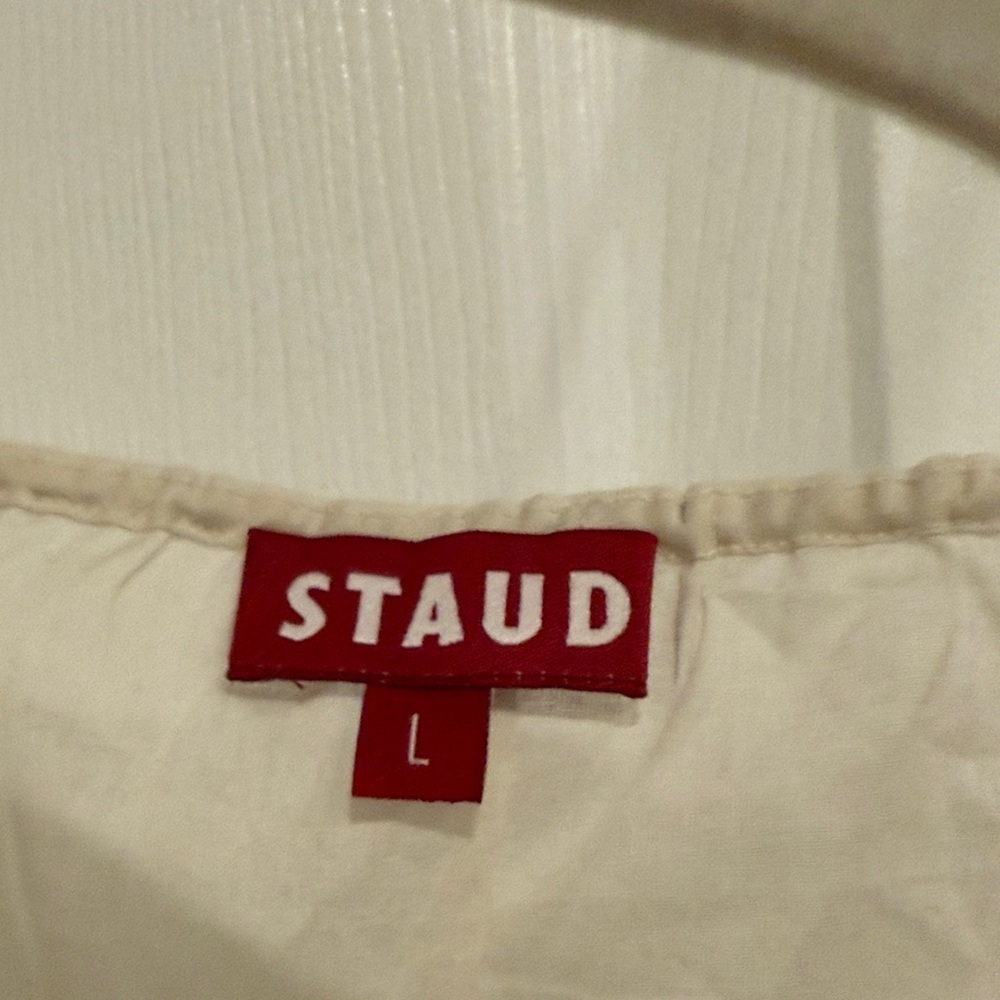 BNWT STAUD Loveina SheerTank Top in Ivory Size Large - Picture 2 of 5